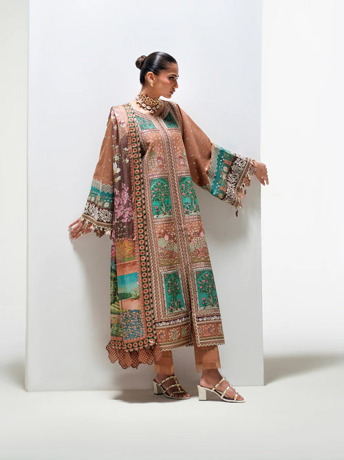BIN ILYAS-LUXURY LAWN 186-B unstitched suit
