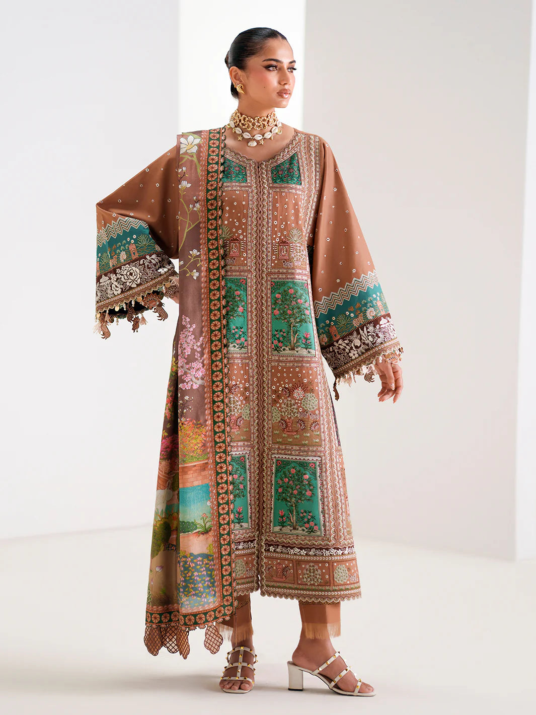 BIN ILYAS-LUXURY LAWN 186-B unstitched suit - view 5