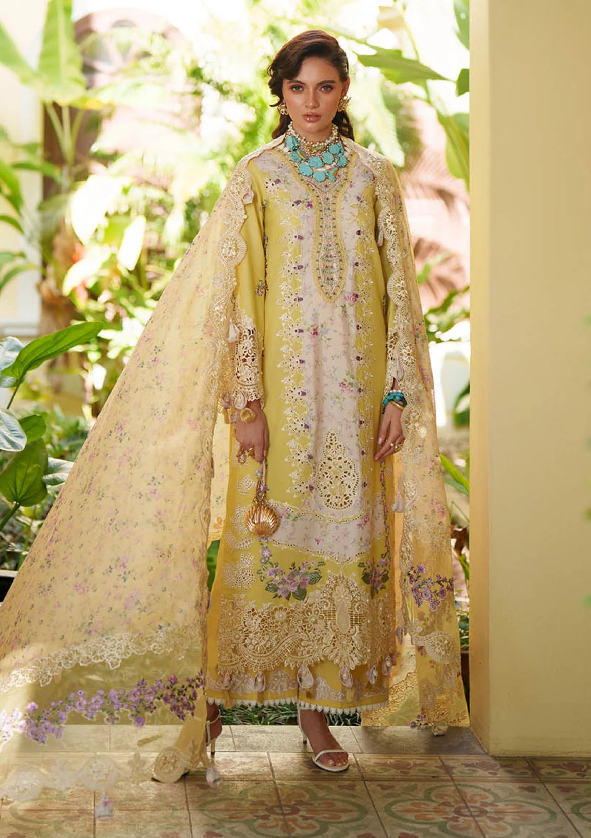 AJR Couture Evara Luxury Lawn '26 E-02 unstitched suit
