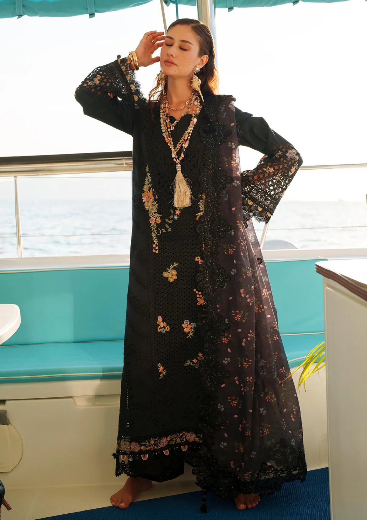 AJR Couture Evara Luxury Lawn '26 E-07 unstitched suit
