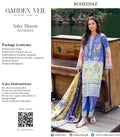 GARDEN VEIL-INKY BLOOM unstitched suit