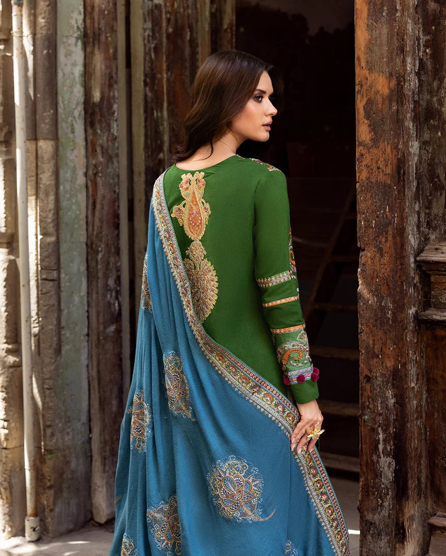 Esmel Lueur Dorent Embroidered Karandi Unstitched 3Pc Suit D-09 Nivalis