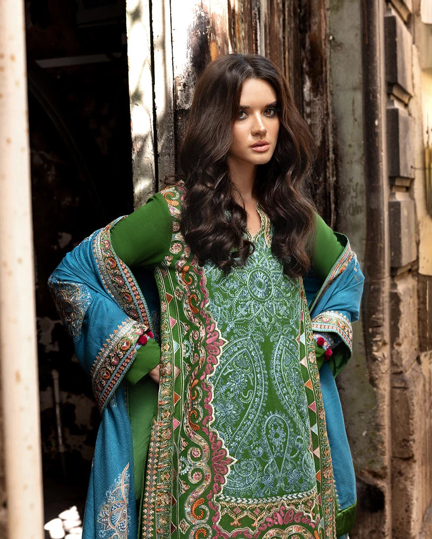 Esmel Lueur Dorent Embroidered Karandi Unstitched 3Pc Suit D-09 Nivalis