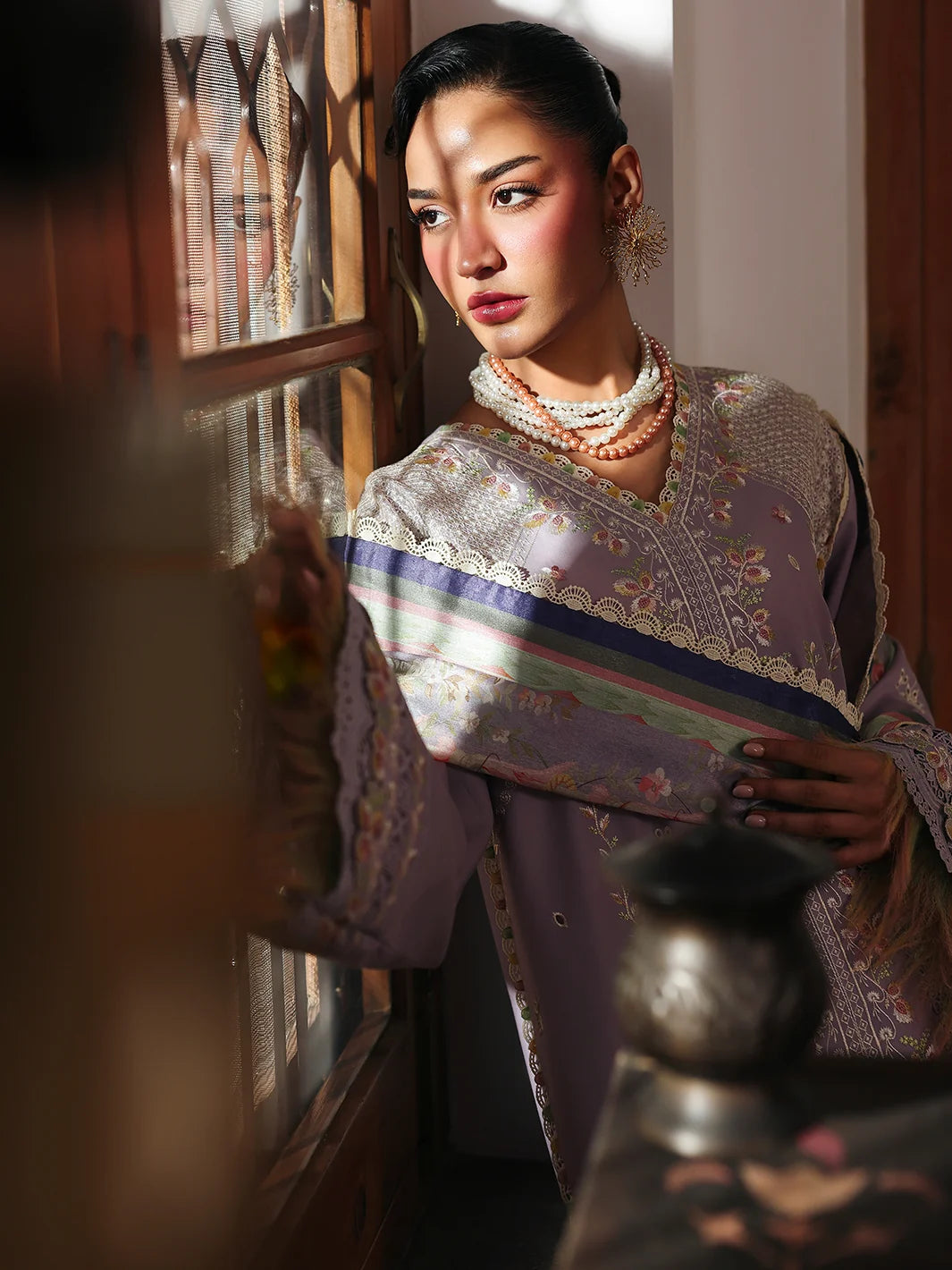 BIN ILYAS - 3pc LUXURY LAWN L75A unstitched suit - view 2
