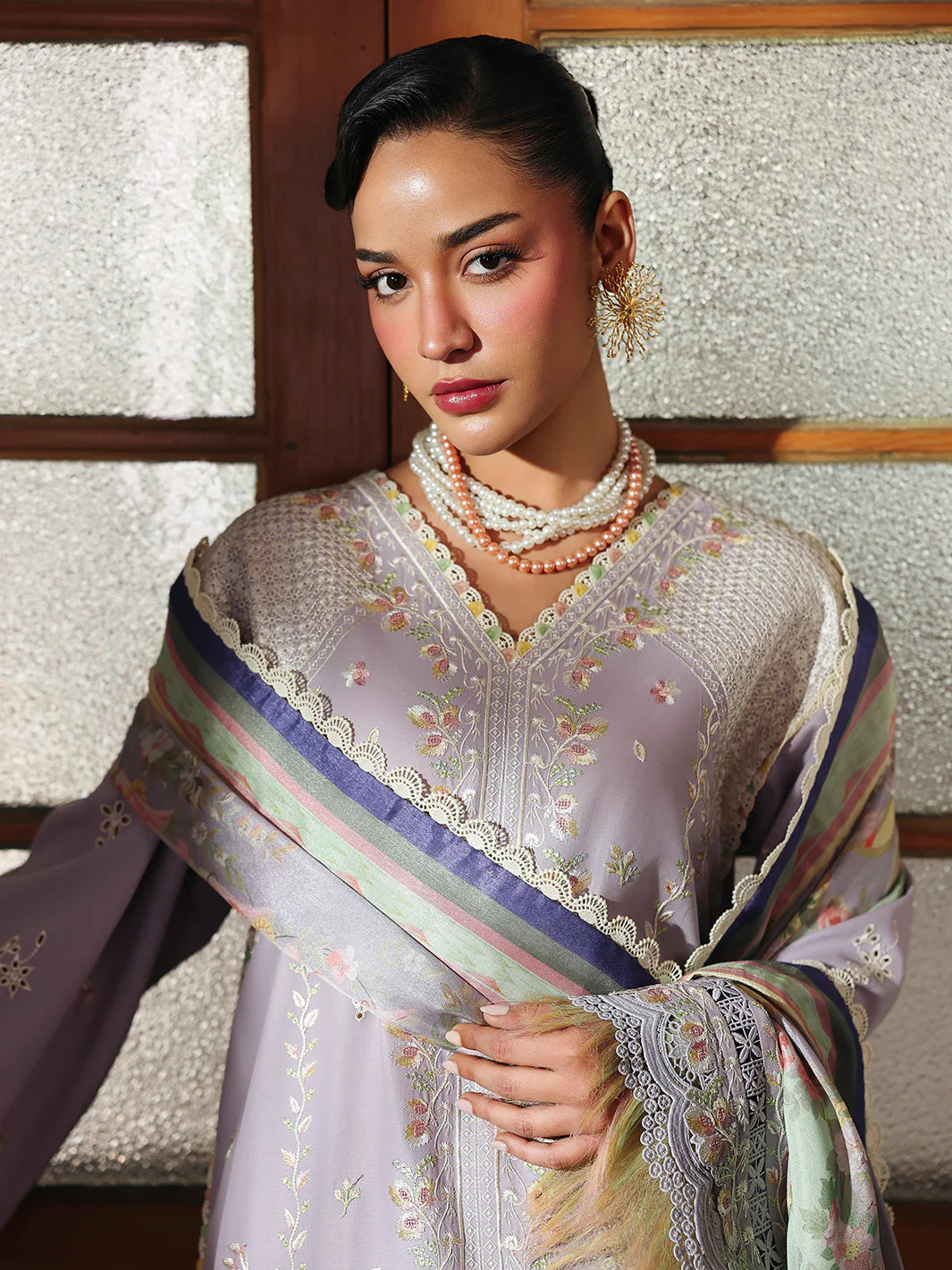 BIN ILYAS - 3pc LUXURY LAWN L75A unstitched suit