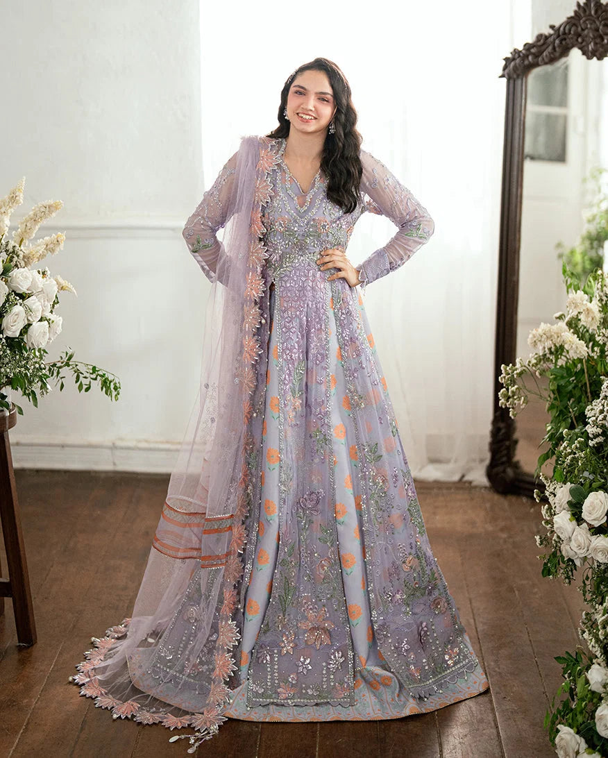Mushq Sham Shandaar Embroidered Chiffon Unstitched 3Pc Suit - Rangeela Raag - view 4
