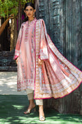 Mushq Nirvana raw silk unstitched 3pc suit MPS-04 Roseate