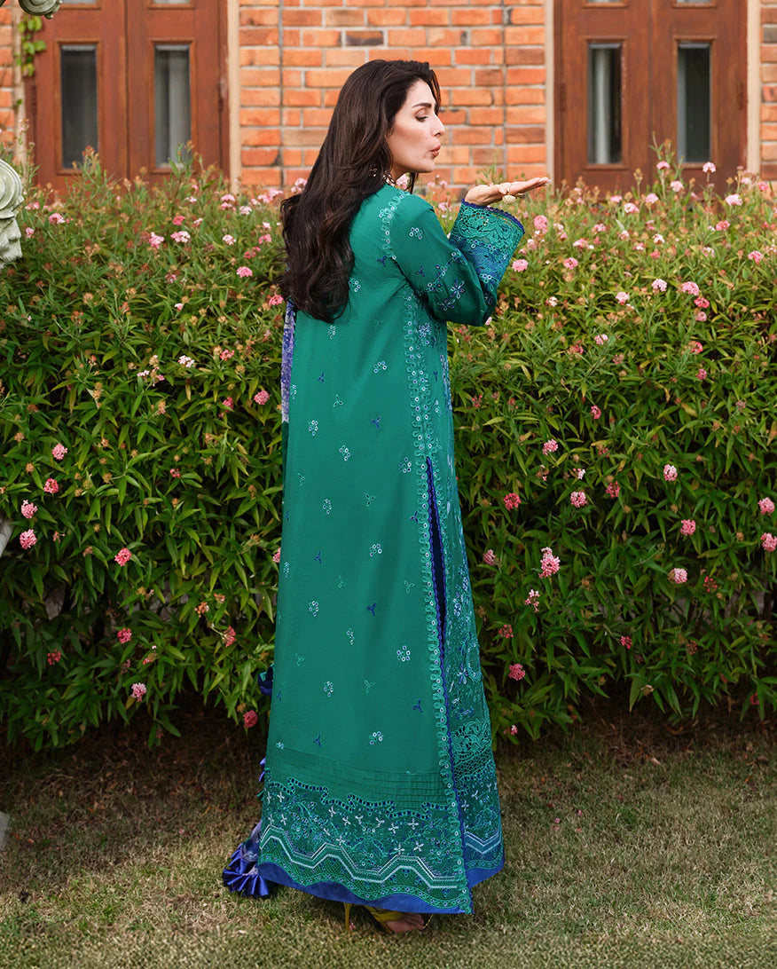 Mushq A Moi Chikan Embroidered Lawn Unstitched 3Pc Suit - Blooming Romance - view 5