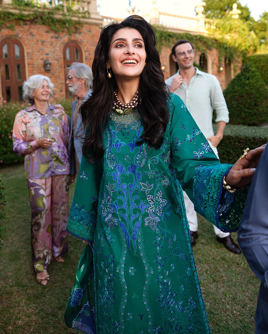 Mushq A Moi Chikan Embroidered Lawn Unstitched 3Pc Suit - Blooming Romance - view 6