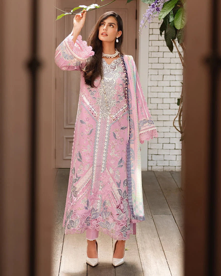 Mushq A Moi Chikan Embroidered Lawn Unstitched 3Pc Suit - Endless Love - view 4