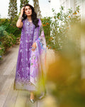 Mushq A Moi Chikan Embroidered Lawn Unstitched 3Pc Suit - Lovers Lane