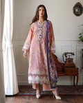 Mushq A Moi Chikan Embroidered Lawn Unstitched 3Pc Suit - Daisy Chain