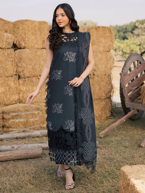 PARISHAY-SUMMER QUEEN EMB LAWN SQ-14 unstitched suit