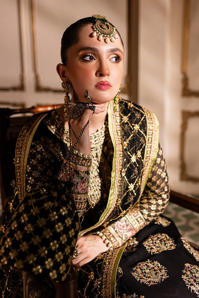 Roheenaz Naira Embroidered Chiffon Unstitched 4Pc B-fresh Suit - Taliya