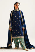 Zara Shahjahan Winter Unstitched Embroidered Khaddar 2Pc Suit WS23-D1
