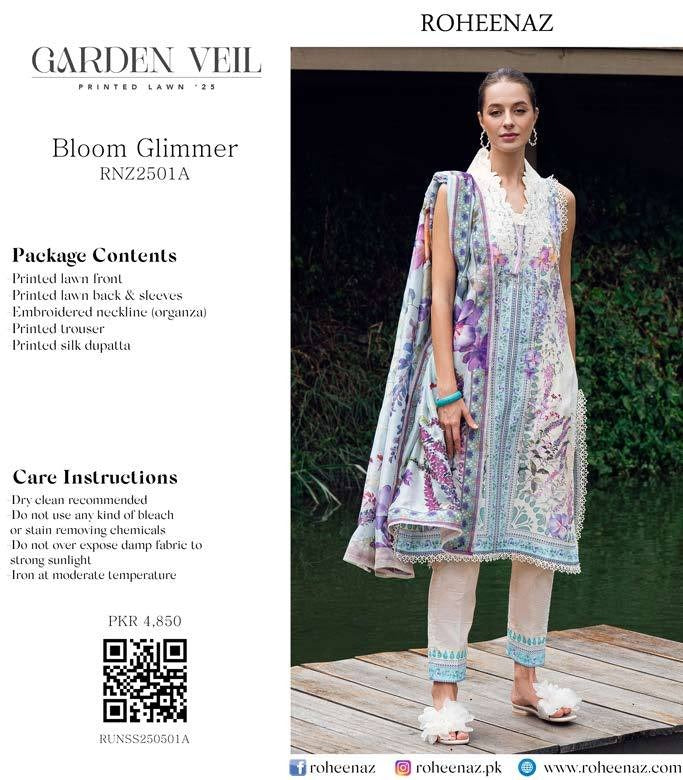 Golden garden veil with blooming glimmer details by Roohenaz by Mushq, showcasing intricate embroidery and delicate fabric.