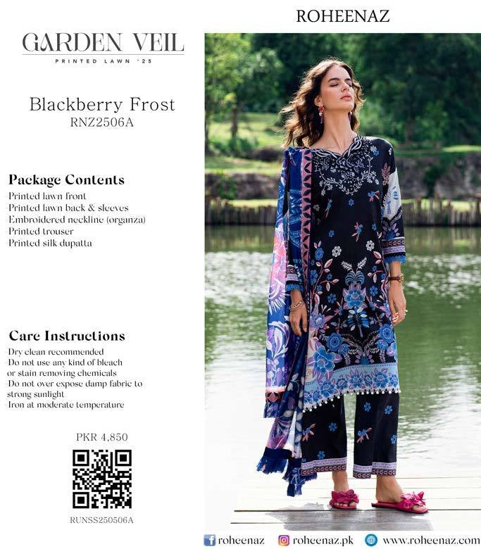 Blackberry frost garden veil by Roohenaz by Mushq, featuring intricate black lace and delicate floral patterns.