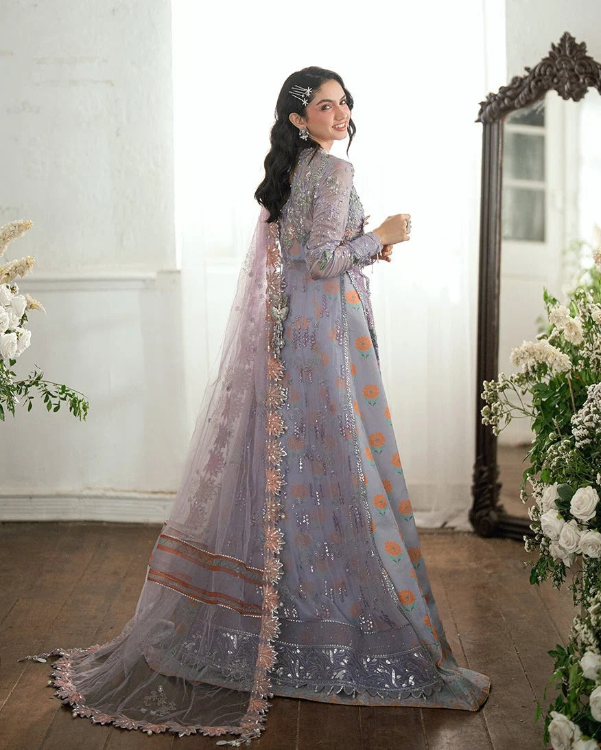 Mushq Sham Shandaar Embroidered Chiffon Unstitched 3Pc Suit - Rangeela Raag - view 2