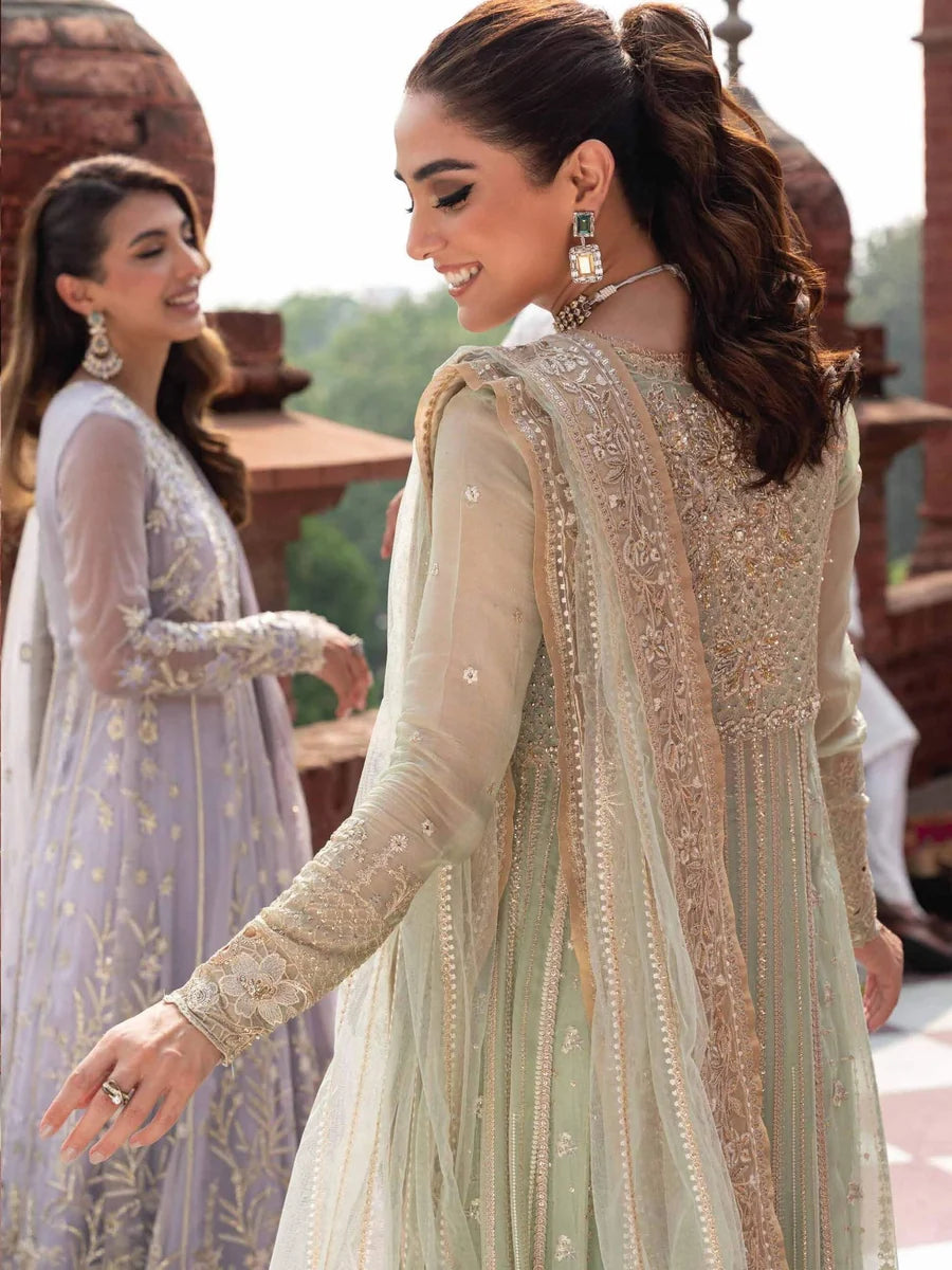 MUSHQ Izhar Unstitched Luxury Chiffon 3 Piece Suit MCH-03 SHAHANA - view 3