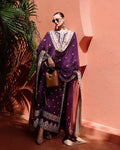 Mushq Hemline Nuvera Embroidered Raw Silk Unstitched 3Pc Suit D-10