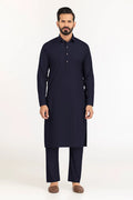 GulAhmed Opus Conran Wash & Wear Men's Unstitched Fabric - Navy Blue