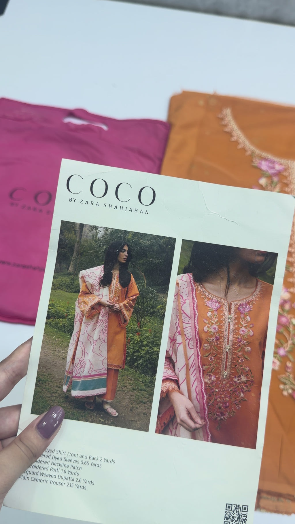 Coco By Zara Shahjahan 2pc Embroidered Lawn 2A