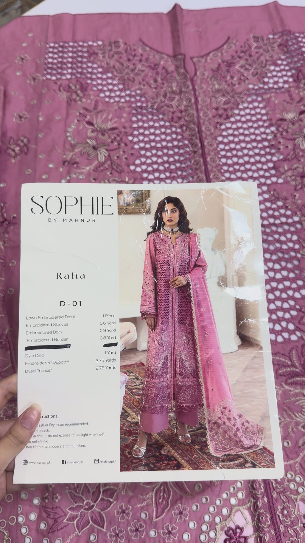 Sophie By MAHNUR Luxury Lawn '25 RAHA