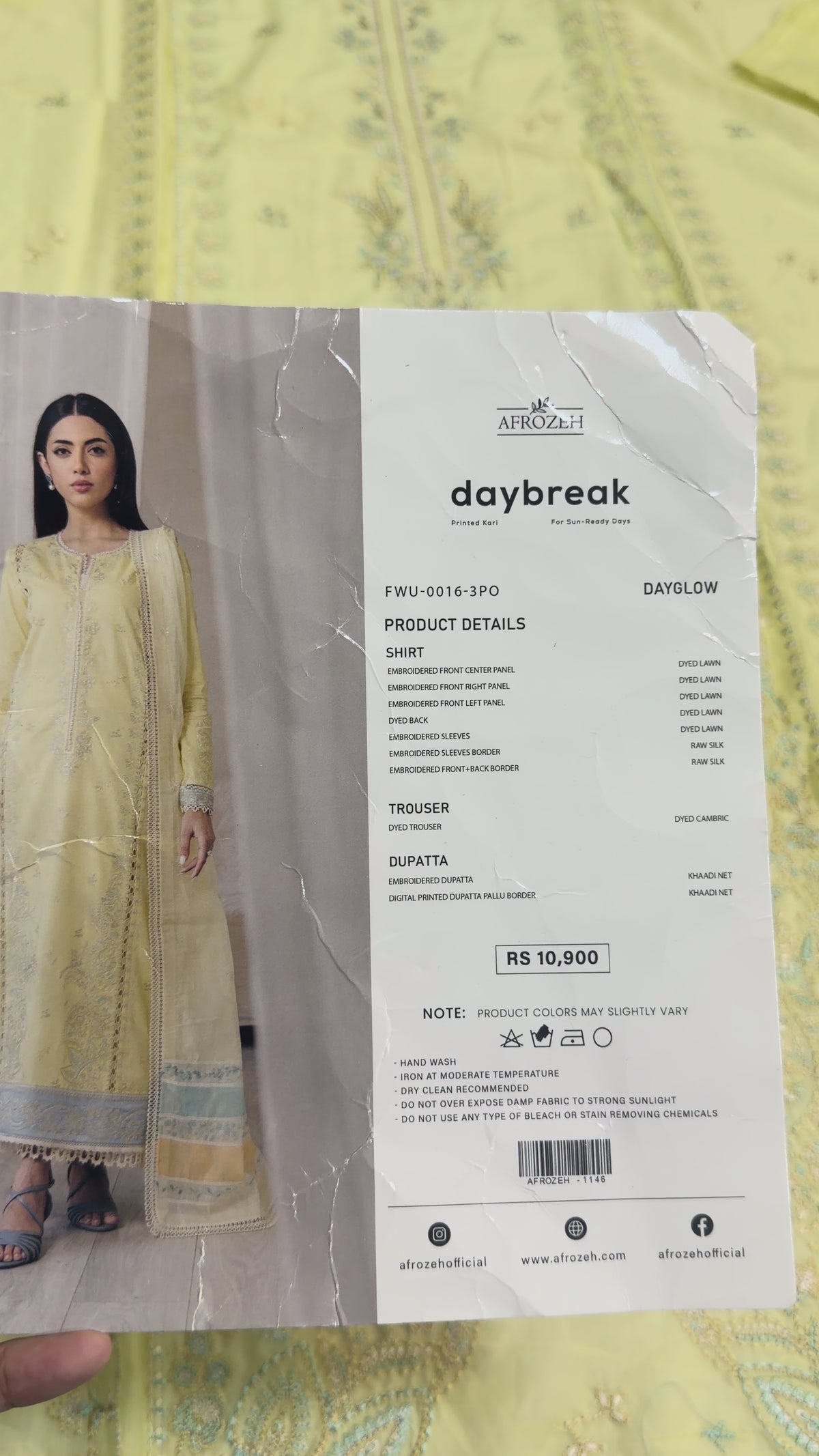 AFROZEH DAY BREAK-DAY GLOW LUXURY LAWN