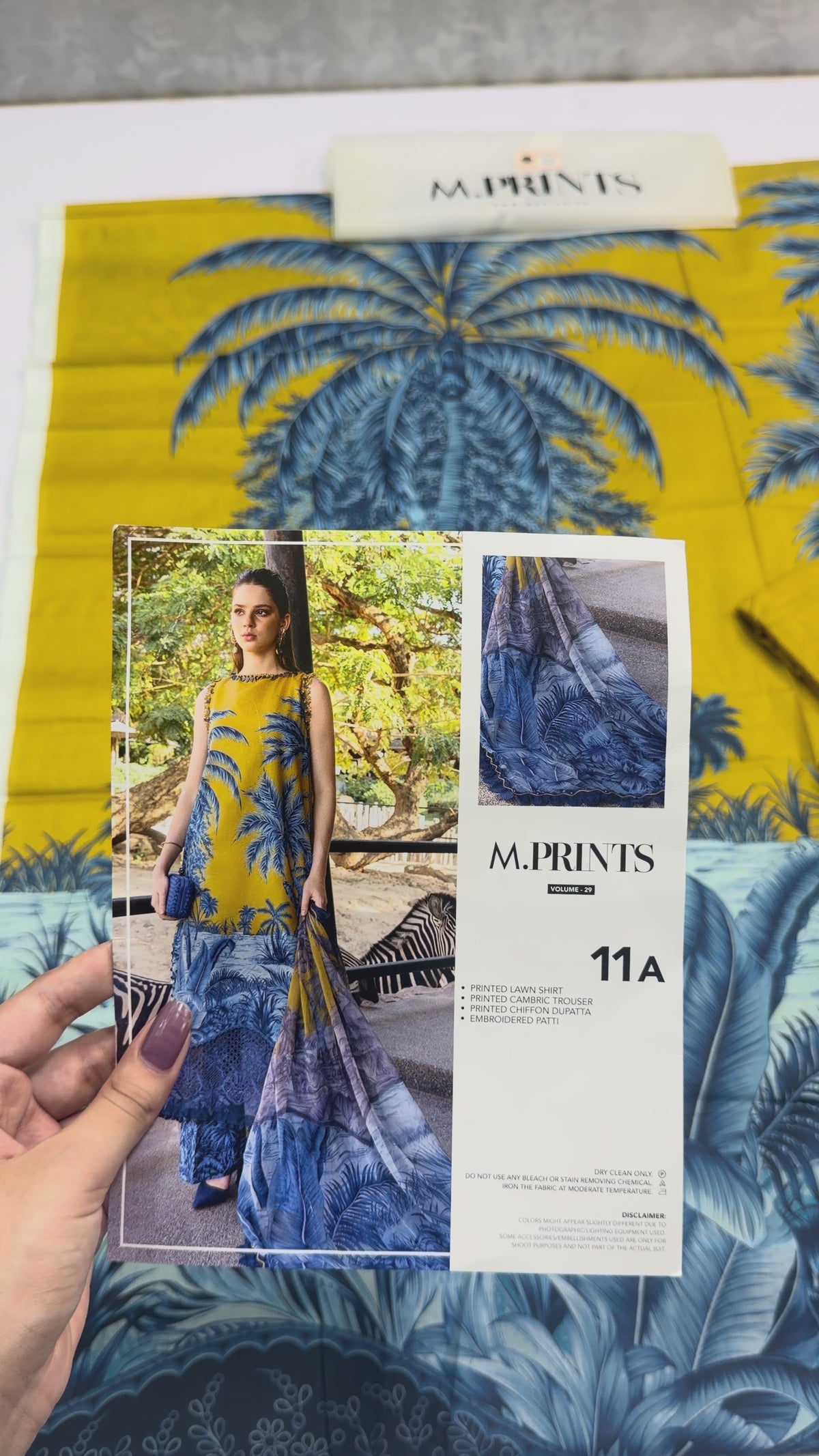 Maria.B MPrints Embroidered Lawn Unstitched 3Pc Suit MPT-2911-A