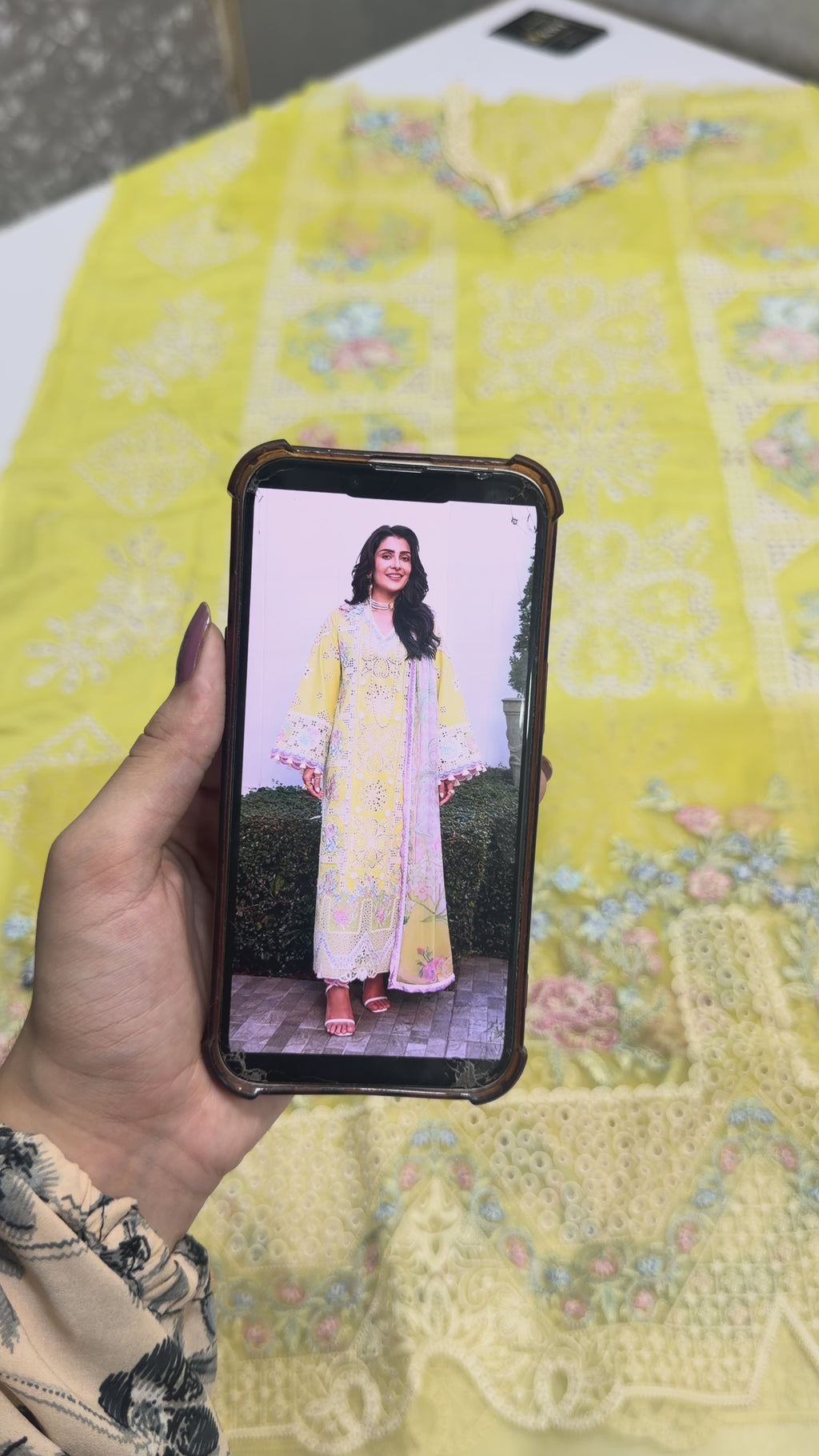 Mushq A Moi Chikan Embroidered Lawn Unstitched 2Pc Suit - Tender Whisper