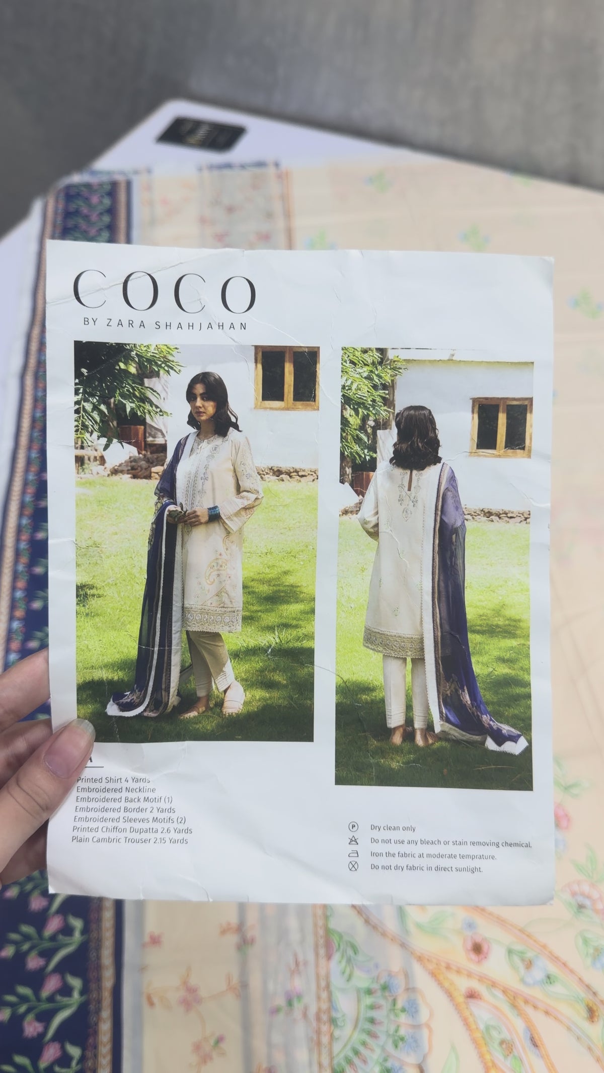 Coco By Zara Shahjahan 3pc Eid Lawn ZCE22-7A