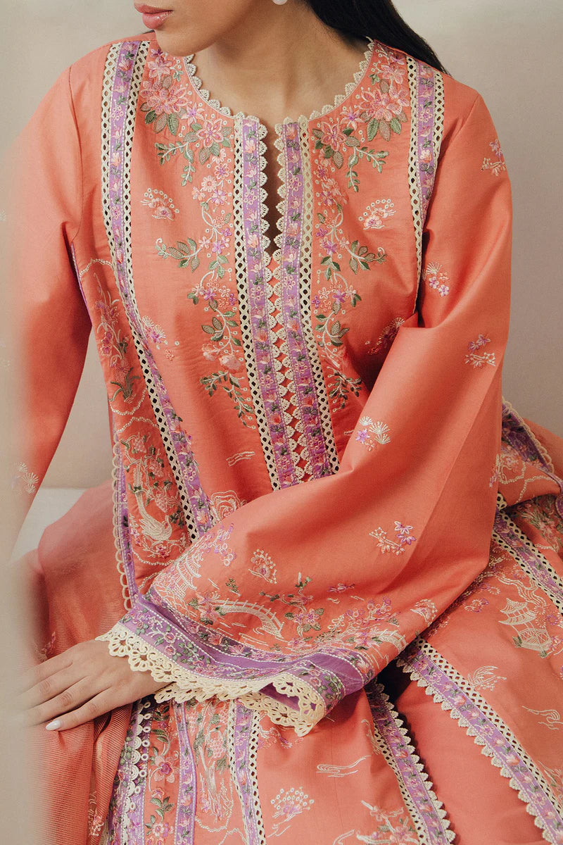 AFROZEH DAY BREAK -SKYHUSH LUXURY LAWN unstitched suit