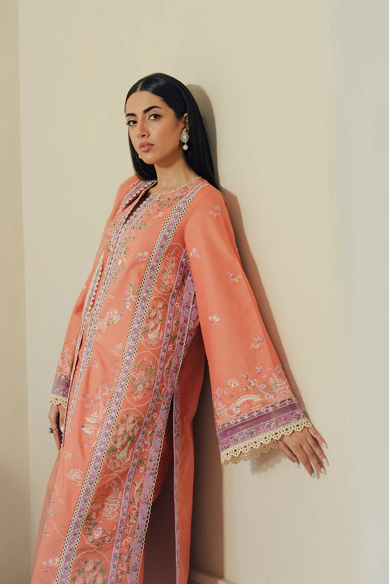 AFROZEH DAY BREAK -SKYHUSH LUXURY LAWN unstitched suit - view 4
