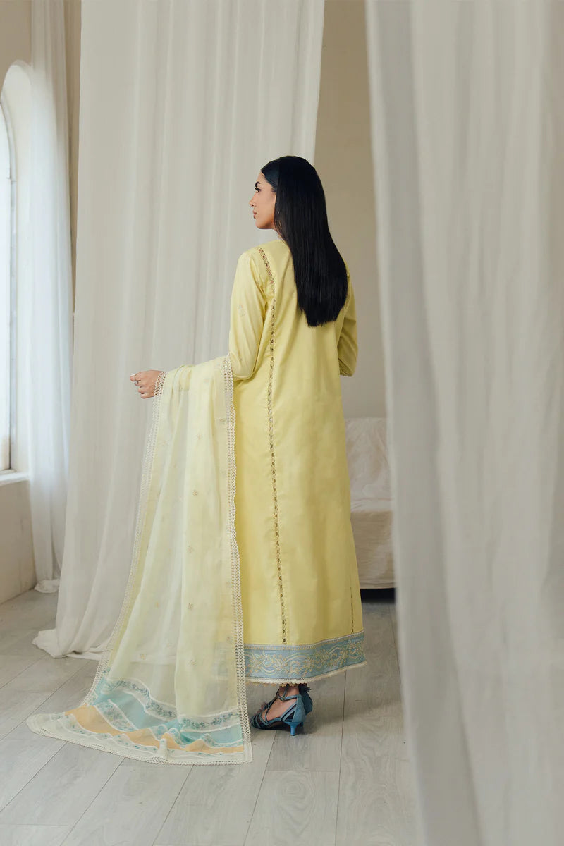 AFROZEH DAY BREAK-DAY GLOW LUXURY LAWN unstitched suit - view 2