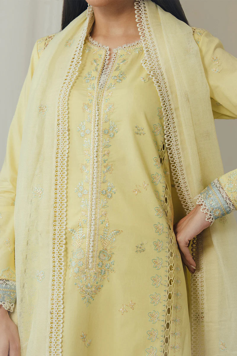 AFROZEH DAY BREAK-DAY GLOW LUXURY LAWN unstitched suit - view 3