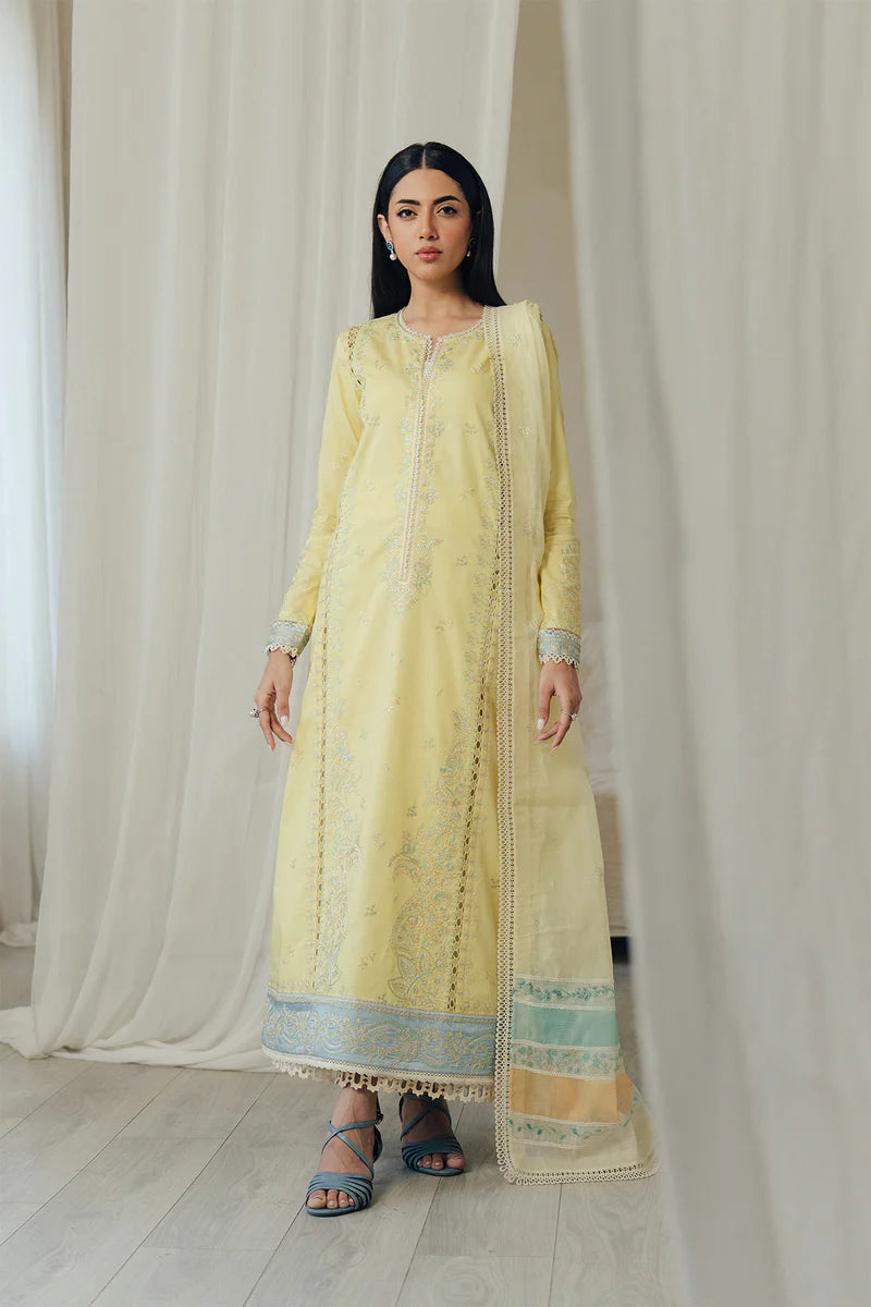 AFROZEH DAY BREAK-DAY GLOW LUXURY LAWN unstitched suit - view 4